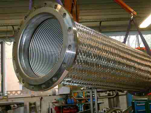 Corrugated Metal Hose DN400, custom build for an industrial facility in Bavaria / Germany